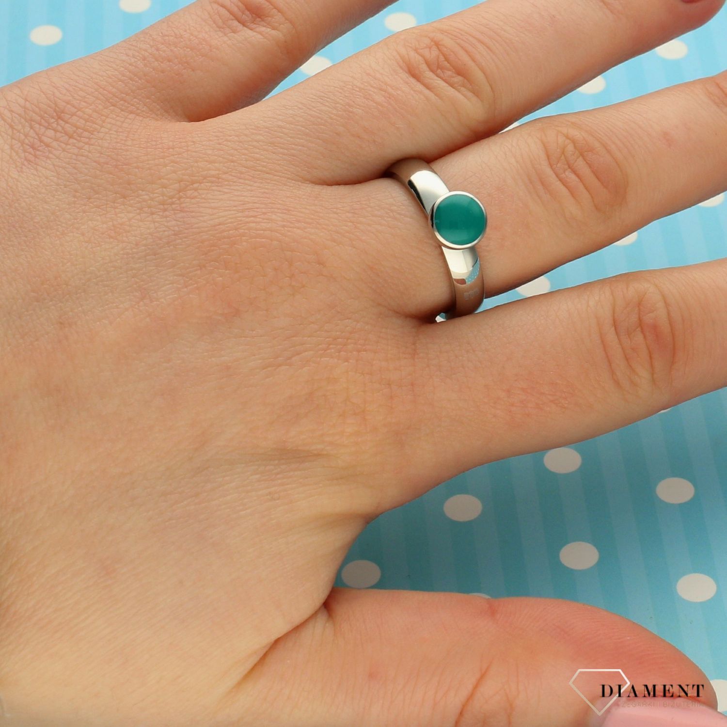 Pierścionek z zielonym oczkiem Melano M01SR5041SS Z (2).jpg